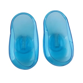 2PCS Blue Clear Silicone Ear Cover Hair Dye Shield Protect Salon Color