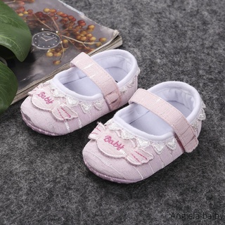 Hian-Kids Princess zapatos, patrones de letras de bebé de encaje recorte calzado zapatos para caminar para niñas, blanco/rosa/gris, 0-18 meses