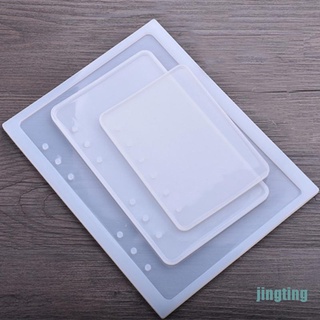[jingting] a7/a6/a5 molde de silicona en forma de cuaderno diy resina libro molde cristal epoxi molde
