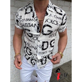 ¡ Listo Stock ! Dolce & Gabbana Cuadros De Verano De Moda Botón Camisas Blusa (1)