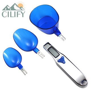 Cilify 3 Unids/Set 500g/0.1g Electrónica LCD Digital Ajustable Cuchara Medidora Balanza De Peso Cucharas Medidoras Gram
