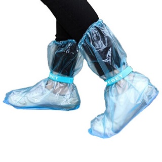 al aire libre largas botas de lluvia overshoes botas de lluvia de viaje esenciales de alta calidad impermeable zapatos de lluvia cubierta (3)