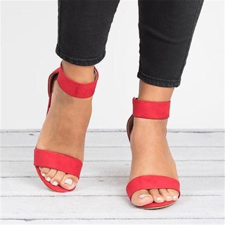 mujer dedo del pie abierto zapatos de una sola banda de tobillo correa de tacón medio sandalia trasera cremallera diseño (9)