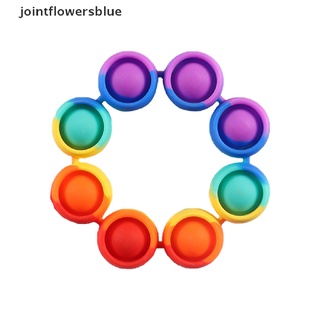 jbcl pop fidget pulsera reliver estrés juguetes arco iris push it burbuja antiestrés juguetes jalea (5)
