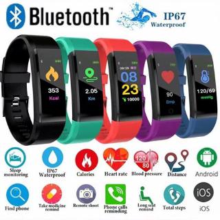 115 Plus Pulsera inteligente con monitor de actividad física Bluetooth / Monitor de frecuencia cardíaca Pantalla a color
