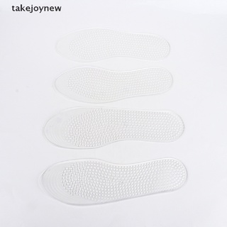 [takejoynew] 1 par de plantillas de gel de silicona para insertar zapatos, almohadillas para el cuidado del pie