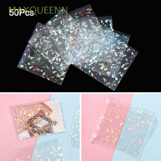 MAXQUEENN Flashing Protector Bag Laser For YGO Cards Holder Card Sleeves Holographic Foil 65*90mm Storage Bags Little Stars Protective Film