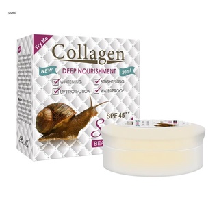 gues 30g Snail Collagen Face Cream Skin Moisturizing Anti-aging Whitening Skin Care