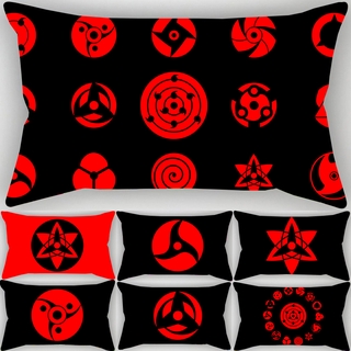 New Naruto Anime Rectangular 30x50CM Pillow Cases Logo Pattern Sofa Car Cushion Cover Home Decorative Pillowcase