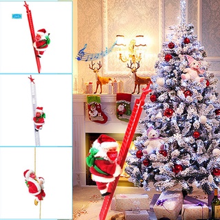 Navidad eléctrica Santa Claus escalada escalera muñeca decoración de navidad niño juguete