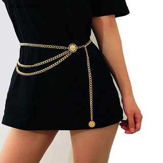 CHARMS [meti] mujer cadena de metal retro cinturón de cintura alta cadera moneda encantos cintura cuerpo cadena ffy (1)