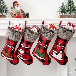 Christmas Christmas Decoration Santa Claus Christmas Decoration Supplies Santa Claus Pendant Christmas Socks Gift Bag Christmas Tree Ornaments Hanging Ornaments Candy Bag