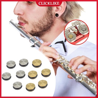 (clicklike) 10 tapones de orificio abierto para flauta de metal, reemplazo de instrumentos musicales