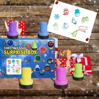 Enmy 24 unids/set navidad Advent calendario 24day Seal caja ciega decoración de navidad para niños juguete caliente