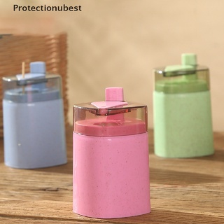 Protectionubest 1Pcs Automatic Toothpick Holder Container Wheat Straw Household Table Toothpick NPQ