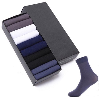 10Pairs Socks Men"s Summer Polyester Autumn Breathable Classic Work Soft Socks (1)