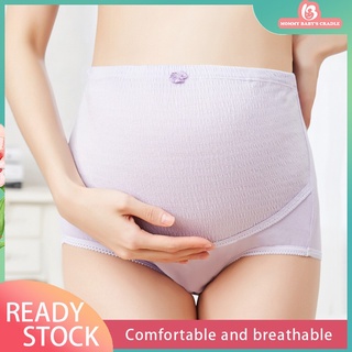 Bragas de maternidad de cintura alta mujeres embarazadas ropa interior de levantamiento de estómago calzoncillos de algodón