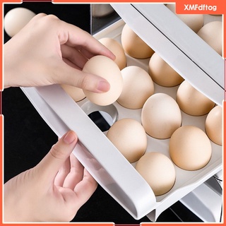 caja de soporte de huevos para refrigerador de doble capa contenedor de huevos para nevera