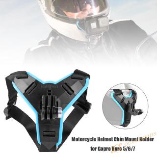 Soporte de barbilla para casco de motocicleta, para Gopro Hero 5/6/7 Action Sports Cam~