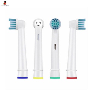 4 piezas de repuesto de cepillo de dientes eléctrico cabeza dupont cerdas para braun para oral
