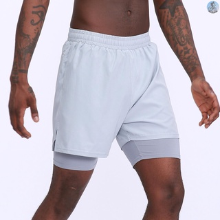pantalones cortos deportivos 2 en 1 de secado rápido/pantalones cortos para baloncesto/gimnasio/fitness/playa