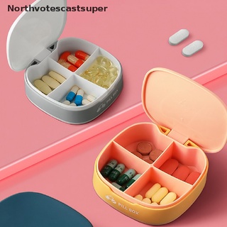 northvotescastsuper portátil mini tablet píldora medicina caja titular organizador de almacenamiento contenedor caso nvcs