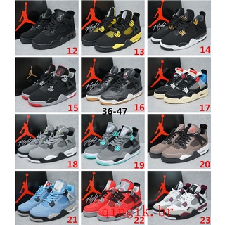 100%Autêntico NikeAir Jordan 4 Retro OG "Cement" AJ4 Tênis de basquete masculino e feminino Calçados esportivos resistentes ao desgaste Tênis de treino para corrida size:36-47 (5)