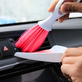 MR- Car Air Vent Outlet Panel Dashboard Dust Brush with Dustpan Cleaning Tools Kit