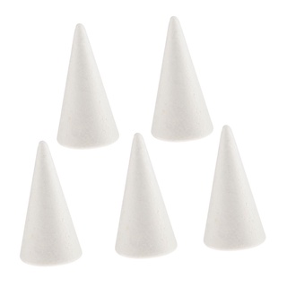 10 piezas de 7 cm en forma de cono de espuma de poliestireno adornos hechos a mano de modelado artesanía