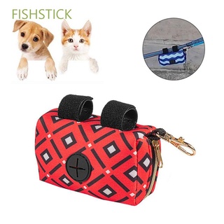 Fishstick Biodegradable bolsa dispensador de entrenamiento al aire libre mascotas suministros perro caca bolsa titular bolsa portátil gato recoger caca cachorro bolsas de basura/Multicolor