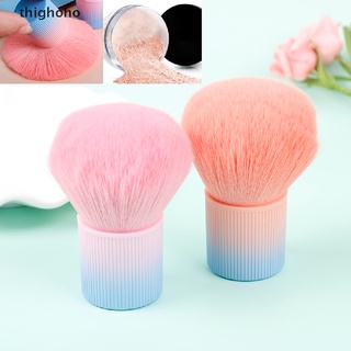 thighoho gradient color rosa powde cepillo de cabeza de seta brocha de maquillaje base blush cl