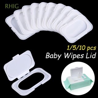rhig 1/5/10 pcs útil reutilizable moda flip cover bebé toallitas tapa nueva portátil caja niño tapa pañuelos cubierta