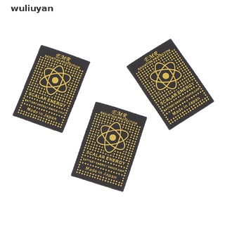 [wuliuyan] 10pcs emr scalar energy teléfono pegatina anti radiación chip shield keep health [wuliuyan]