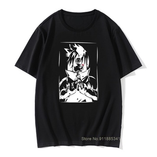 hombres camisetas sharingan sasuke uchiha camisetas vintage de dibujos animados anime camiseta grupo de manga corta tops camisetas cuello redondo puro algodón nuevo