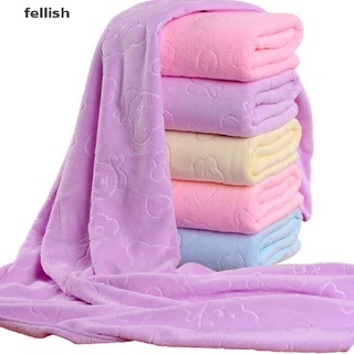 [Fellish] 1Pc 140*70cm soft microfiber baby kids bath towels washcloth home beach towel 436CL