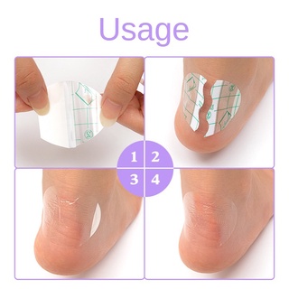 10pcs mujeres protección de pies pegatina de tacón alto transparente Protector adhesivo alivio del dolor cuidado del pie (3)