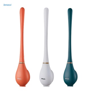 bmessi Creative Silicone Water Drop Toilet Brush and Holder Set Automatic Opening and Closing Deep-Cleaning Toilet Bowl Brush Creative Wall-Mounted Baseball Bat Toilet Brush for Bathroom Toilet Cleaning Tool
