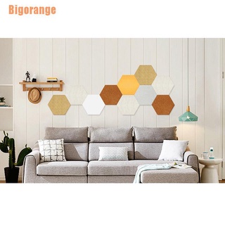 Bigorange (~) almohadilla hexagonal de corcho tablero de corcho tablero de fieltro de pared pegatinas de pared decoraciones del hogar