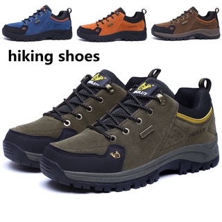 36-47 hombres/mujeres al aire libre senderismo zapatos impermeables zapatos de deporte suela gruesa antideslizante botas al aire libre de cuero resistente al desgaste zapatos