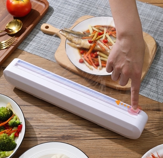 Ventosa tipo cortador de película de plástico divisores para el hogar ajustable caja de corte creativo suministros de cocina herramientas