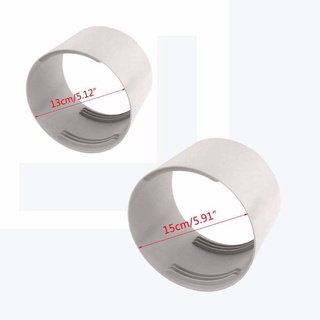 [En STOCK] Universal 5"/6" se adapta a la derecha y a la derecha rosca de escape conector de manguera de tubo acoplador (2)