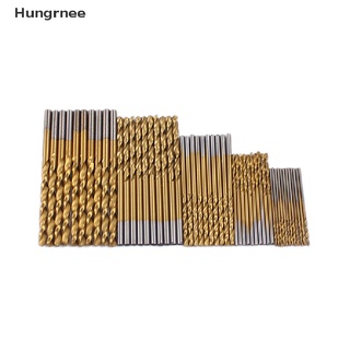 Hungrnee 50 pzs/juego de Brocas de taladro de sierra de titanio Alta Hss de acero titanio Revestido de madera y Metal Br