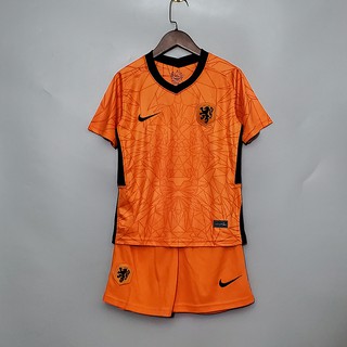 2020 Kit Infantil Holanda Camisa De Casa Camisa De Futebol Qualidade Tailandês