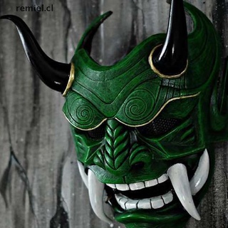 【remiel】 Samurai Mask Japanese Cosplay Masks Horror Anime Halloween Costumes Prop CL