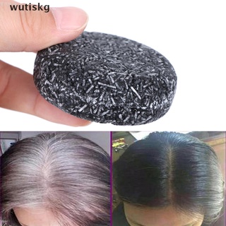 wutiskg color de cabello tratamiento de tinte de bambú carbón limpio detox barra de jabón negro champú cl