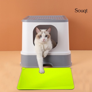 Sqgt - alfombrilla de silicona portátil para mascotas, gato, perro, comida al aire libre, suministros de alimentación (4)