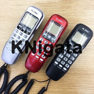 KNigata Mini Soporte De Pared LCD Pantalla De Identificación De Llamadas Teléfono De Oficina En Casa Hotel Fijo