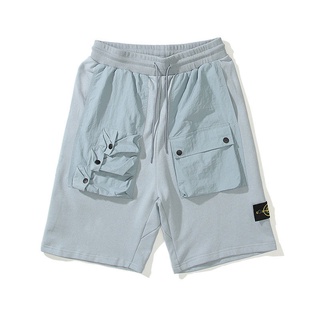 2021New Stone Island STONE Pure Cotton Washed Shorts Casual Sports Shorts Same Earrings for Couple (4)