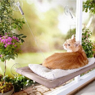 Hequ Pet Cat Hammock Bed Warm Soft Kitten Large Hanging Bed Pet Hammock Window-Mounted Seat Mat (Color Random)