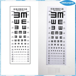 Eye Chart Non-reflective Visual Testing Chart School kids Adult Waterproof